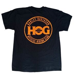 Harley-Davidson HOG Men’s Large Black T-Shirt Official Riding Club